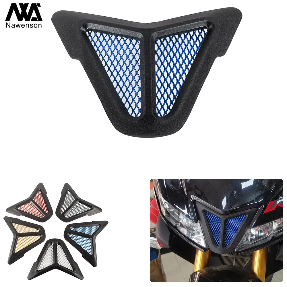 

Motorcycle Air Intake Cover Grilled Protector Decorative Front Fairing Accessories for YZF R15 V3 2017-2020