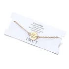 2019 Модный женский инициальный браслет и браслет золотого цвета регулируемые именные браслеты ювелирные изделия подарок для женщин для влюбленных оптовая продажа