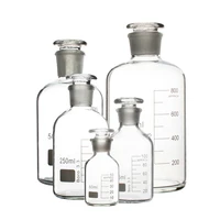 novel high quality small necked reagent bottle high boron silicon glass bottle 60ml 1000ml laboratory reagent bottle
