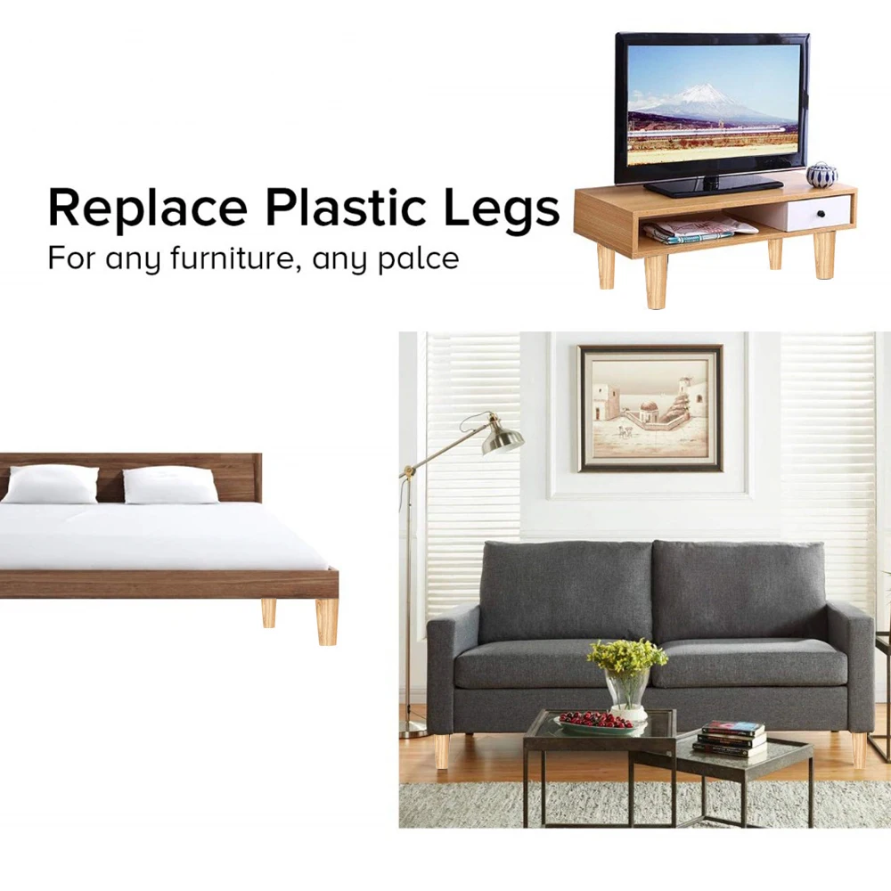 Конические ножки для дивана кровати сменные стула высотой 8/15/20 см мебель из