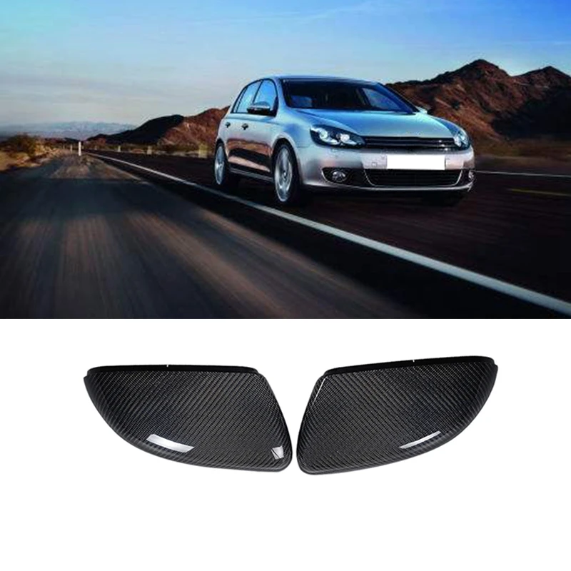 Колпачки для автомобильного зеркала из углеродного волокна Golf 6 VI MK6 &amp GTI 2010-2013 2
