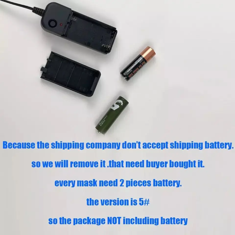 

100pcs LED cold light venom deadly guardian mask adult horror mask full face scary props wholesale