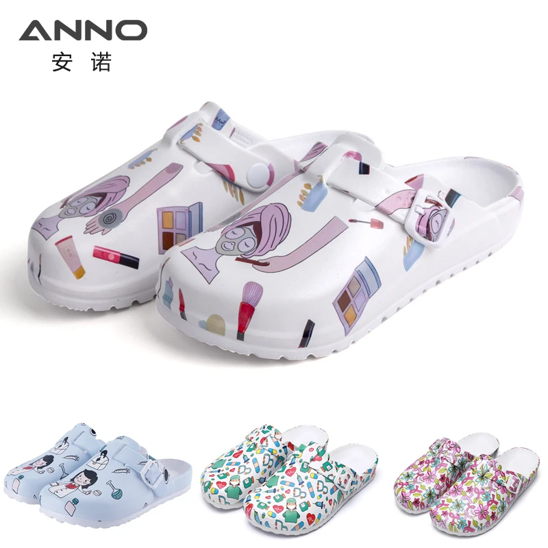 

Soft Doctors Nurses Shoes Medical Anti-slip Clogs Operating Room Slippers Chef Work Flat flip flop Suitable for Long Standing