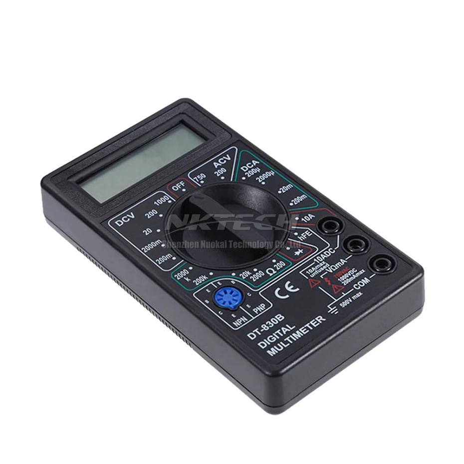 Цифровой мини мультиметр NKTECH DT830B с ЖК дисплеем Электрический вольтметр