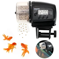 100ml automatic fish feeder with timer feeding dispenser lcd display for aquarium fish tank auto feeding dispenser tool