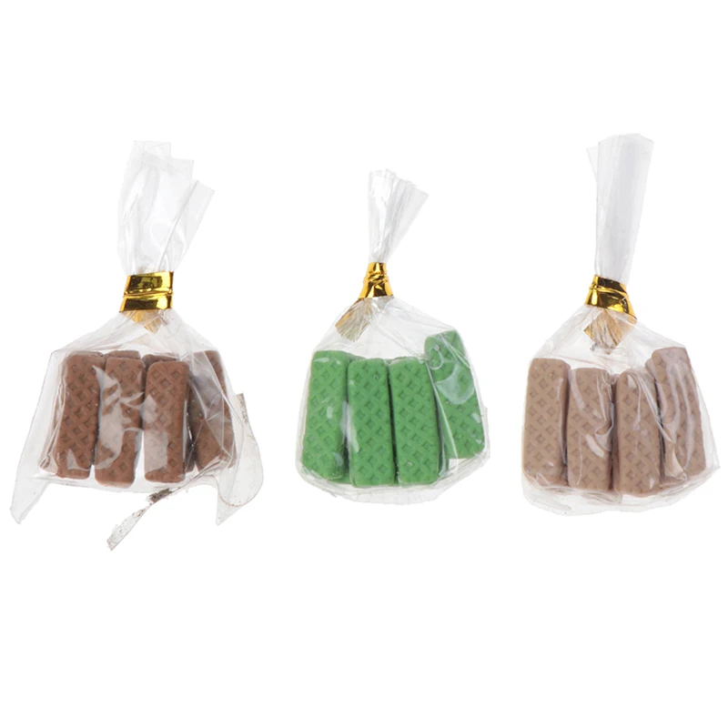 

New 1 bag dollhouse miniature accessories Mini Sandwich Cookies