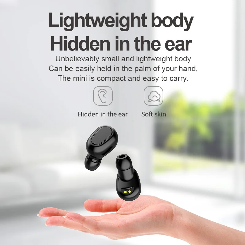 Wireless Headphones Bluetooth Earphone Sport Headset 5.0 Gaming Earbuds Noise Cancelling Tws with Microphone for Phones PK F9 |