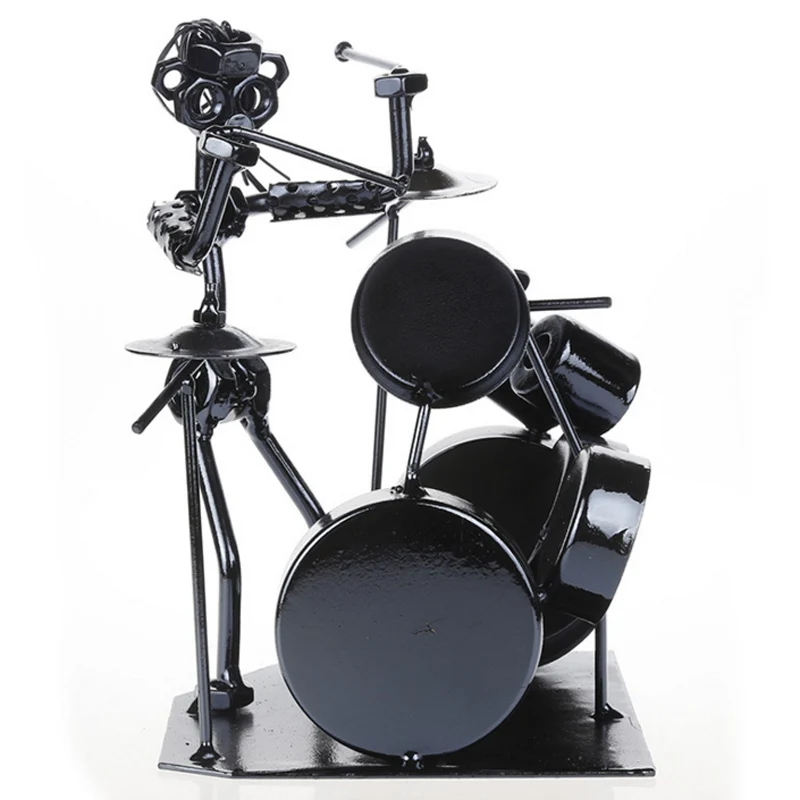 ERMAKOVA современная металлическая музыкальная группа статуэтка барабана для дома и