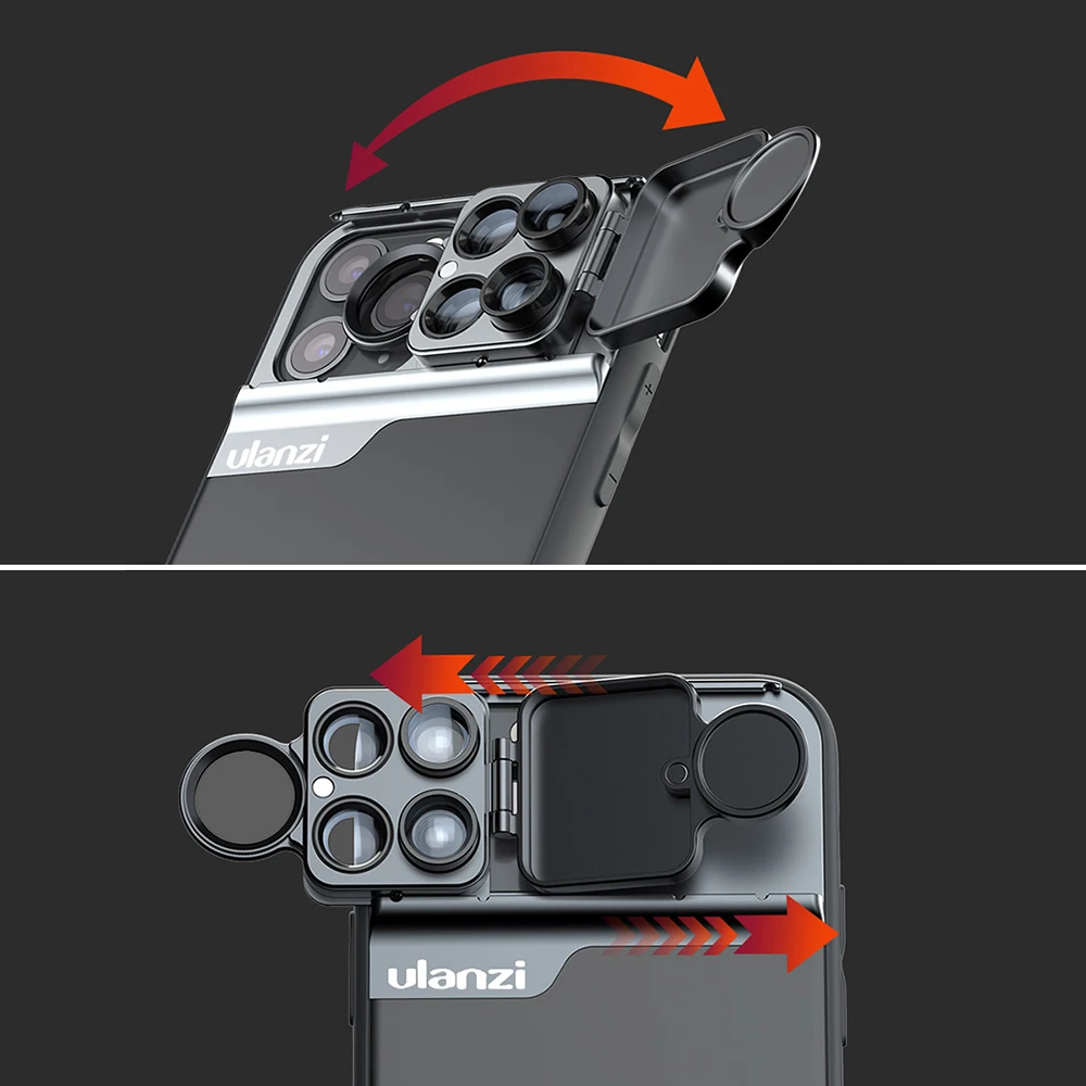 Чехол для телефона Ulanzi 3 в 1 объектив iPhone 11 CPL фильтр/10X/20X Макро/рыбий глаз/2X