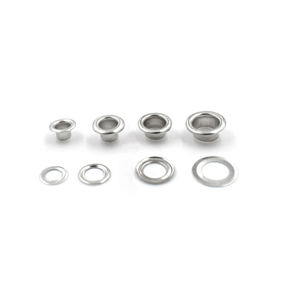 Juego de 5000 ojales de 3,5mm-6mm de plata/Negro/bronce/dorado con arandela, accesorios para cintur&oacute;n de ropa de costura artesanal a granel, DIY-2