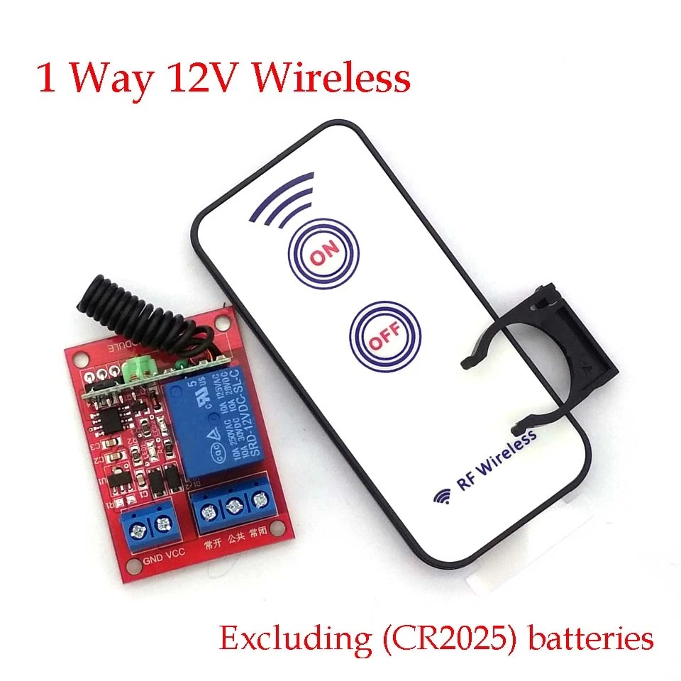 1 способ 12 в беспроводной модуль + 2 клавиши RF пульт дистанционного управления/433 м