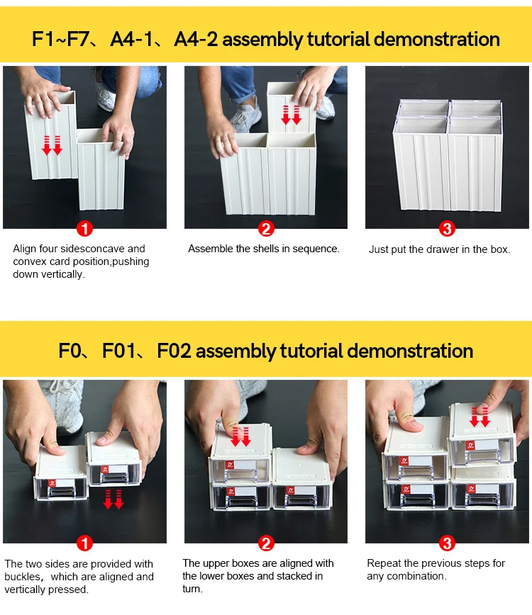 

High Quality Plastic Stackable Storage Drawer Tool Art And Craft Jewelry Storage Bin Case For Mobile Phone Accessories