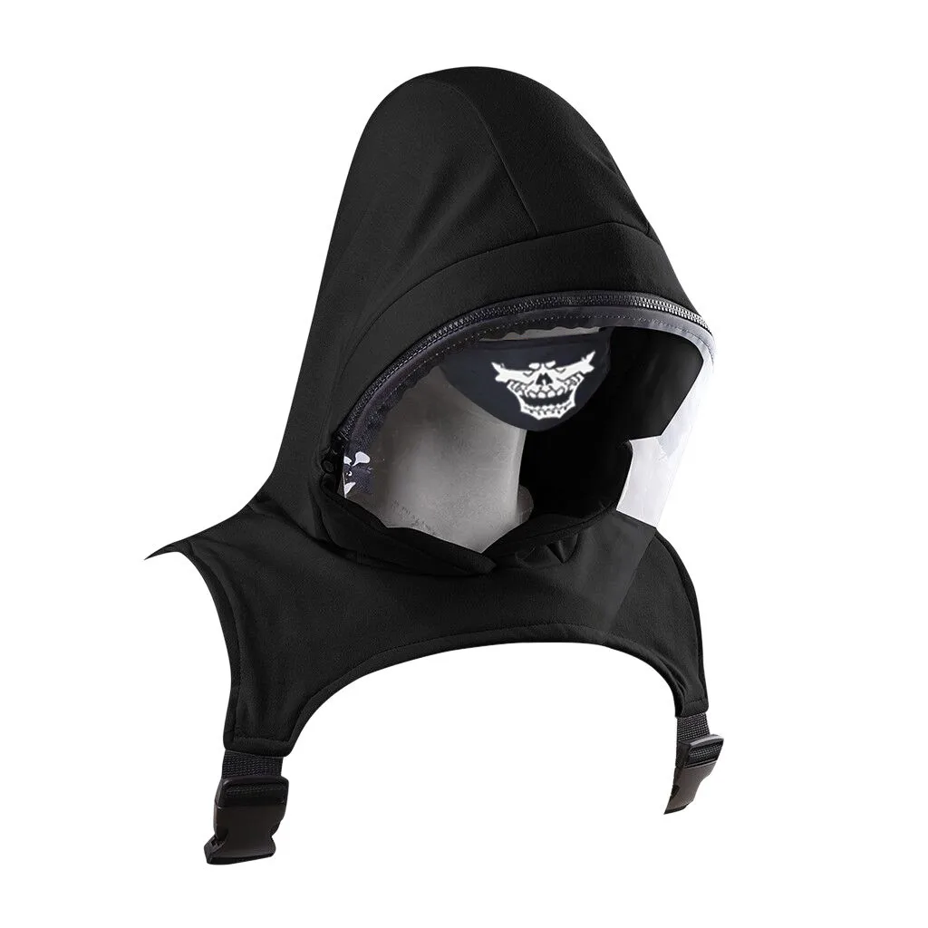 Съемная дышащая защитная маска с капюшоном для Хэллоуина косплей костюм