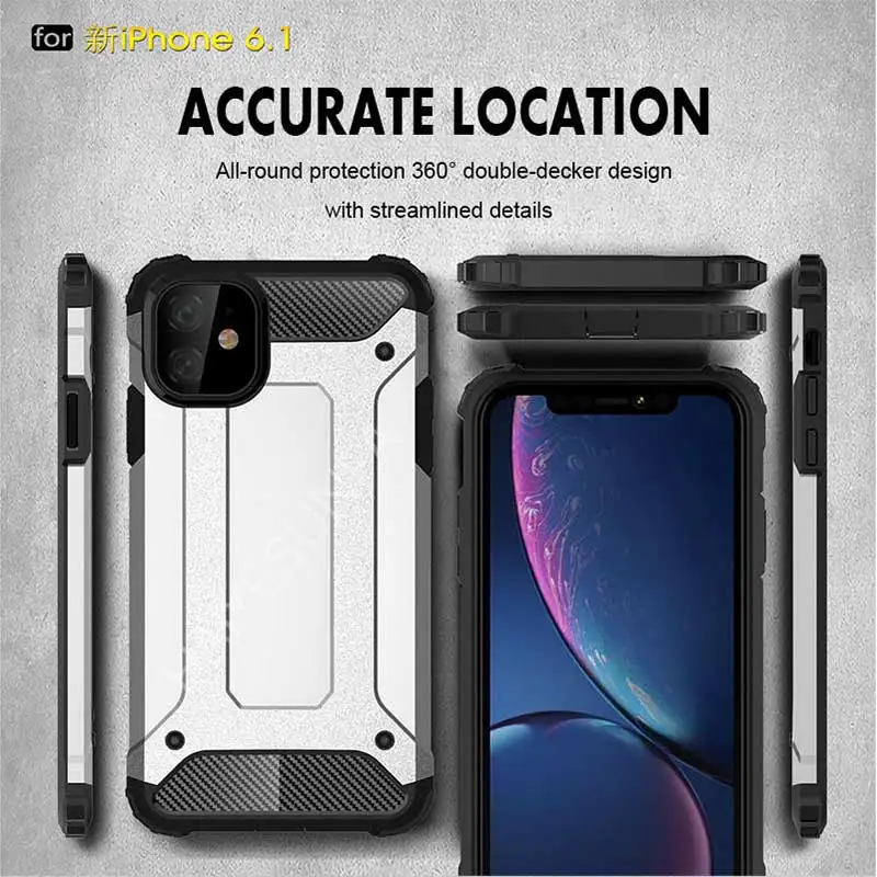 Luxury Shockproof Armor Phone Case On The For IPhone XS 11 Pro Max X XR 6 6s 7 8 Plus Soft Silicone Original Back Coque |