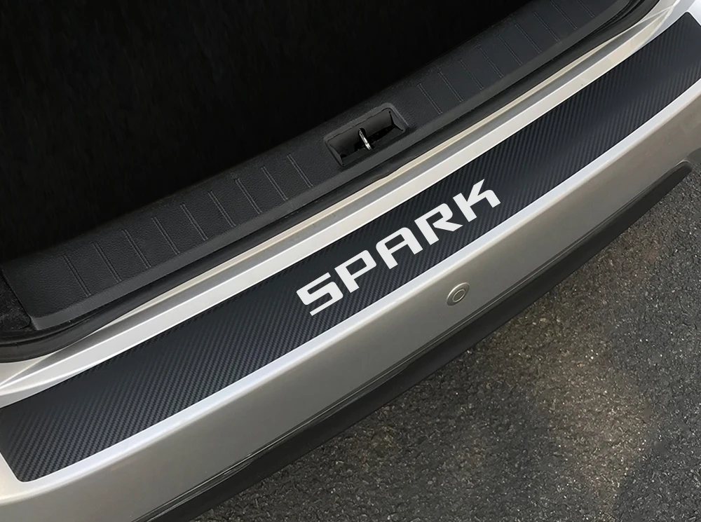 Для Chevrolet Spark, Автомобильный задний бампер, защита багажника, наклейки, авто Спорт, стильные декоративные наклейки, автомобильные аксессуары