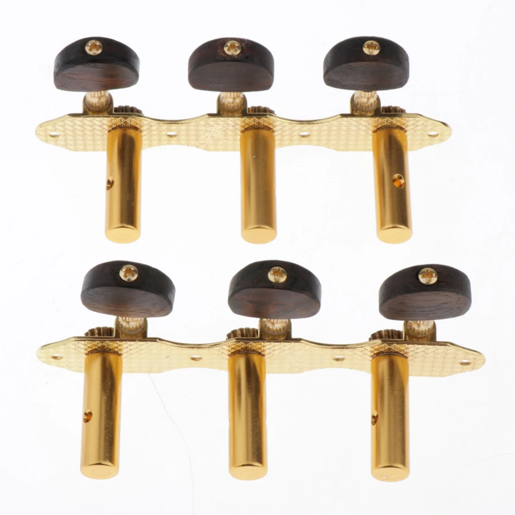 

6 Pieces Vintage Connected Guitar String Tuning Pegs Tuner Machine Heads Knobs Tuning Keys for Acoustic or Classical Guitar