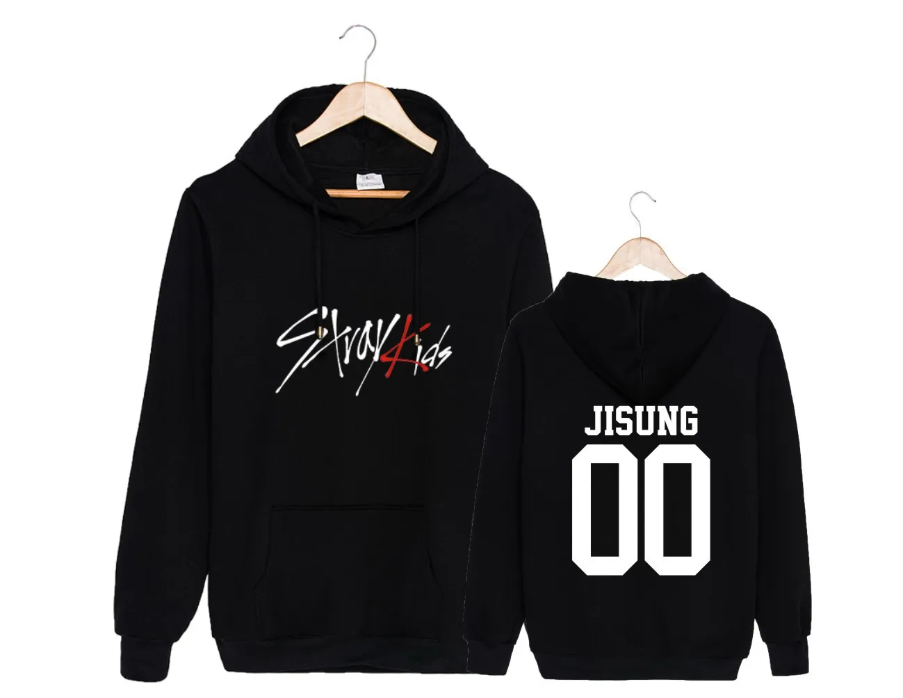 Straykids/модный детский пуловер с капюшоном, бархатный пуловер больших размеров для мужчин и женщин