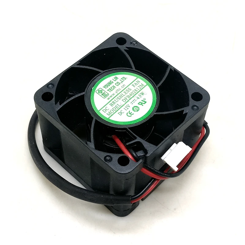 

1U cooling fan 4028 12V double ball large air fan dfb402812m 4cm computer case power fan