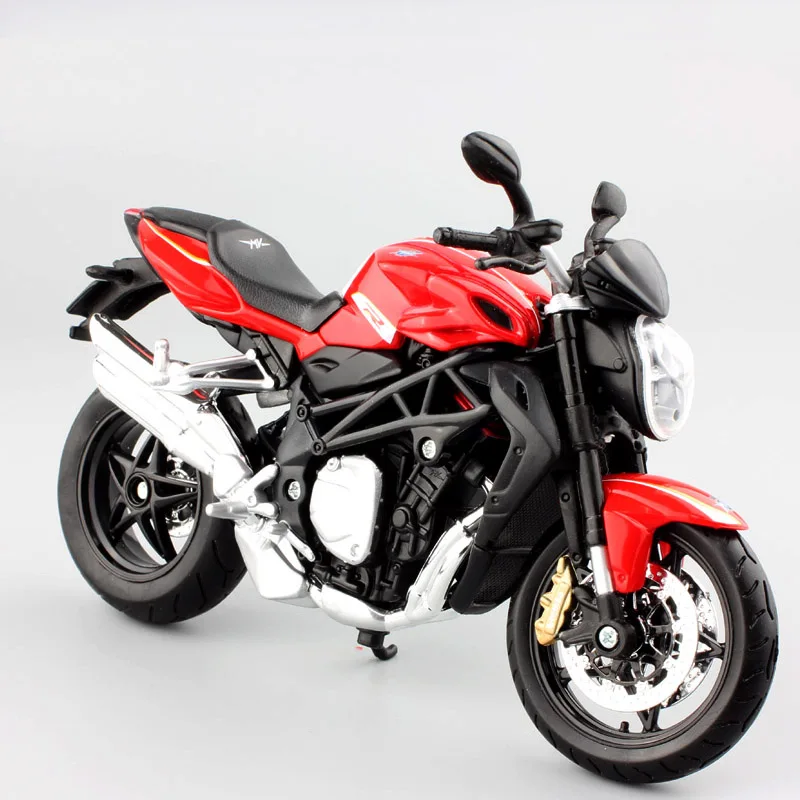 Детские 1:12 в масштабе MV Agusta F4 Brutale 1090 RR R Diecasts& Toy Vehicles модель мотоцикла Коллекционная для миниатюрных