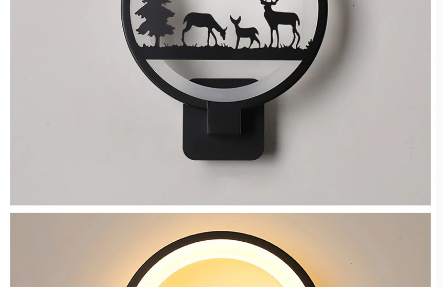 LED Wall Lamps wall mounted Modern Simple European Style Bedroom Bedside Reading Lamp Living Room Foyer Lighting AC90-260V