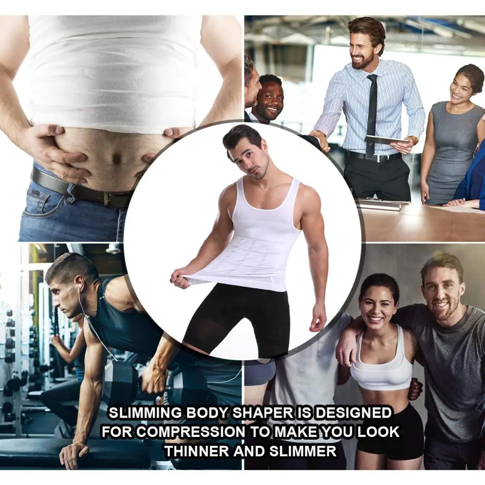 Мужской корректирующий жилет для похудения Спортивная футболка потери веса