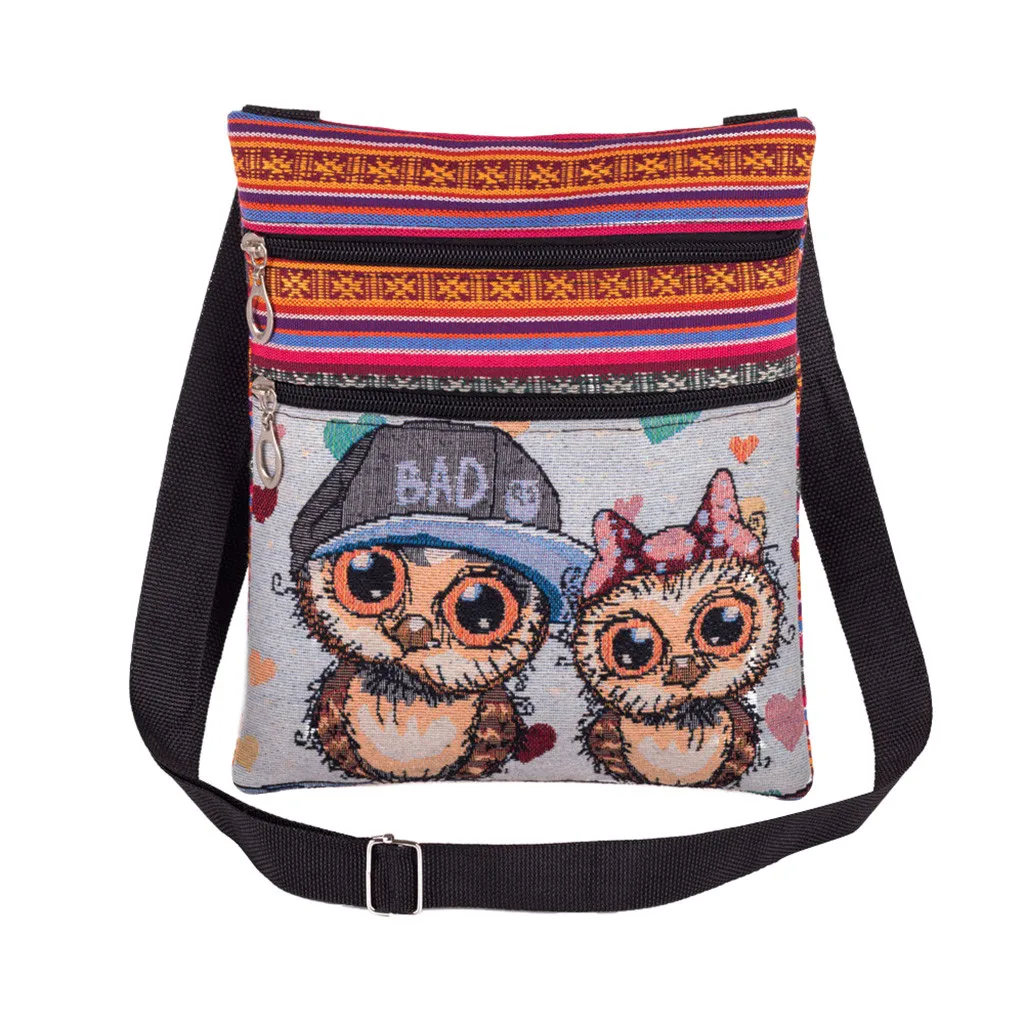 Вышитая сумка &quotСова&quot сумки через плечо для женщин 2020 почтальона посылка