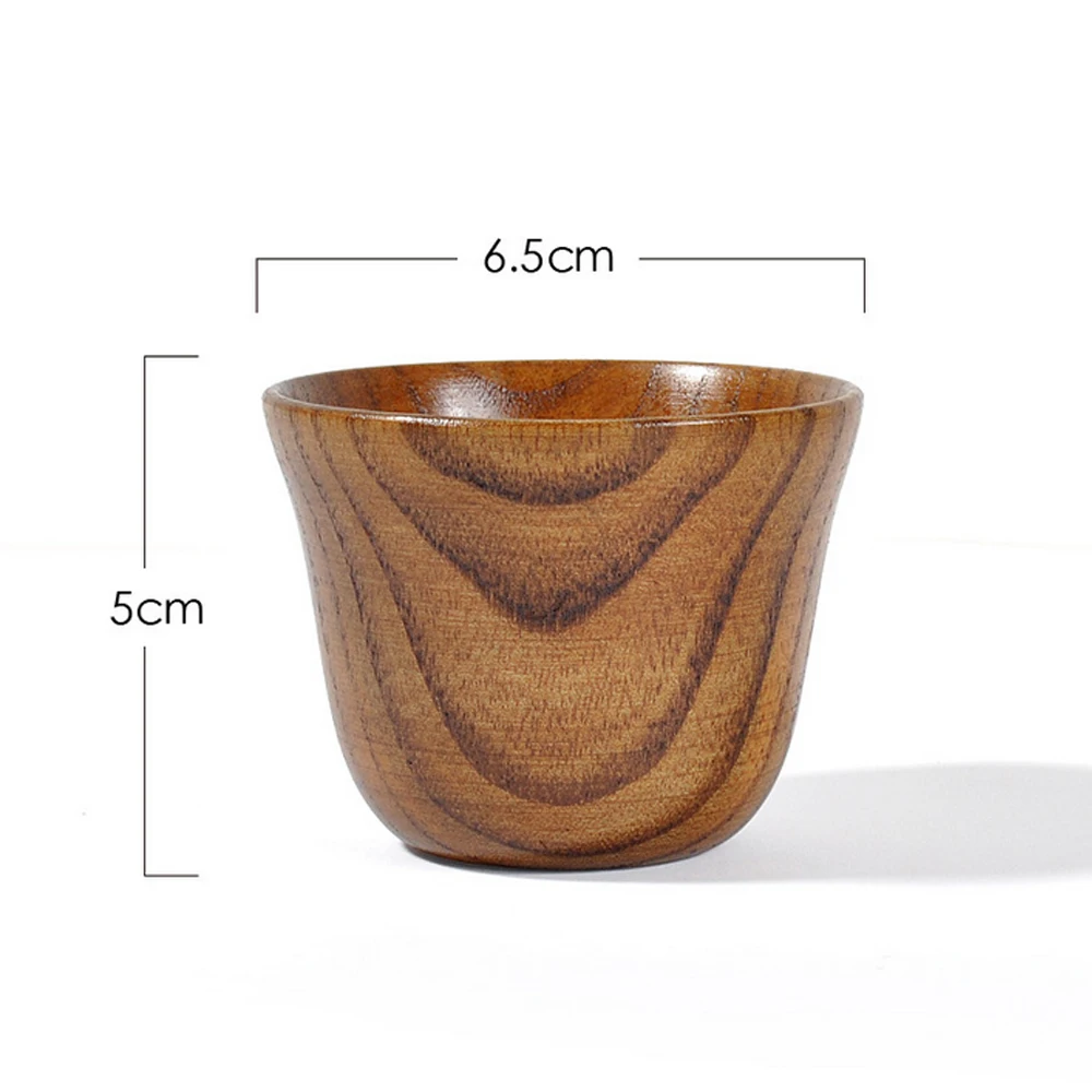 Wooden Cup Primitive Handmade Solid Wood Tea Mug Wine Beer Juice Cups Kitchen Bar Supplies Accessories | Дом и сад