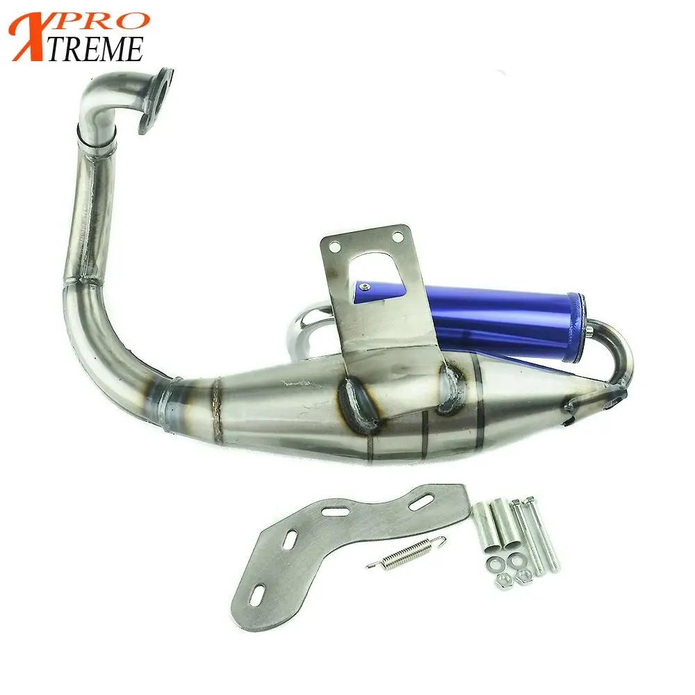 Полная выхлопная система глушитель труба Скутер мопед гонки для Honda DIO DIO50 AF18 AF24 AF27