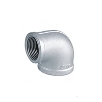 free shipping 2 1 12 threaded elbow reducer pipe fitting ff stainless steel ss304 90 degree angled threaded reducer