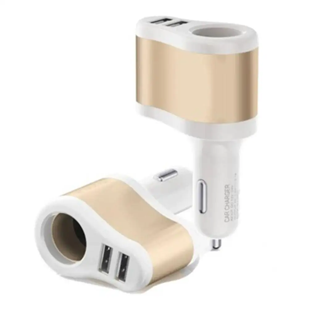 Автомобильное зарядное устройство адаптер прикуриватель один для двух Смарт