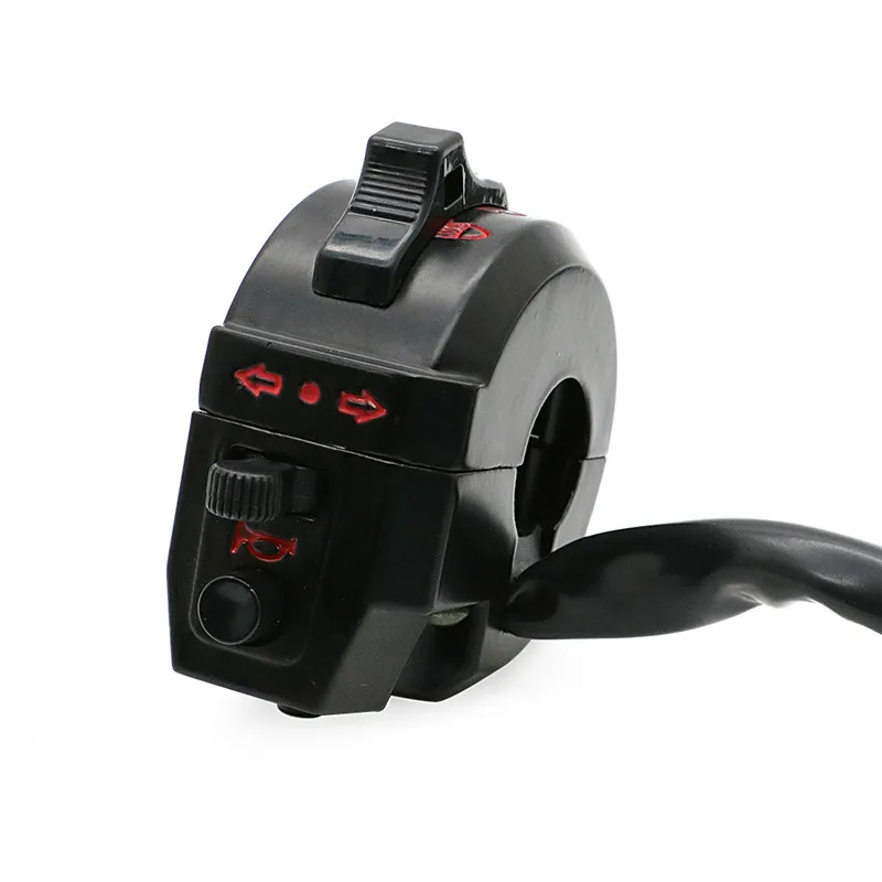 Фонарь для мотоцикла 7/8 '' 22 мм с левой стороны 12 В водонепроницаемый