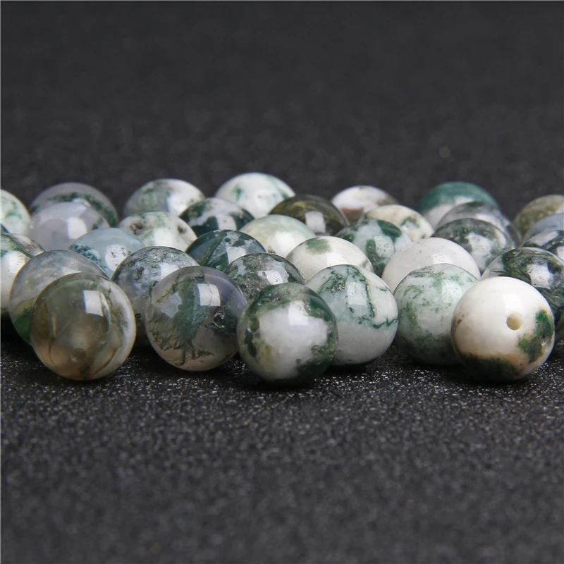 Натуральное дерево дендритные Агаты бусины для самостоятельного изготовления