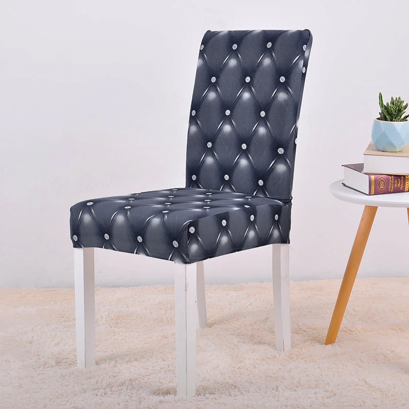 Эластичные чехлы на стулья из спандекса с цветочным принтом анти грязный чехол