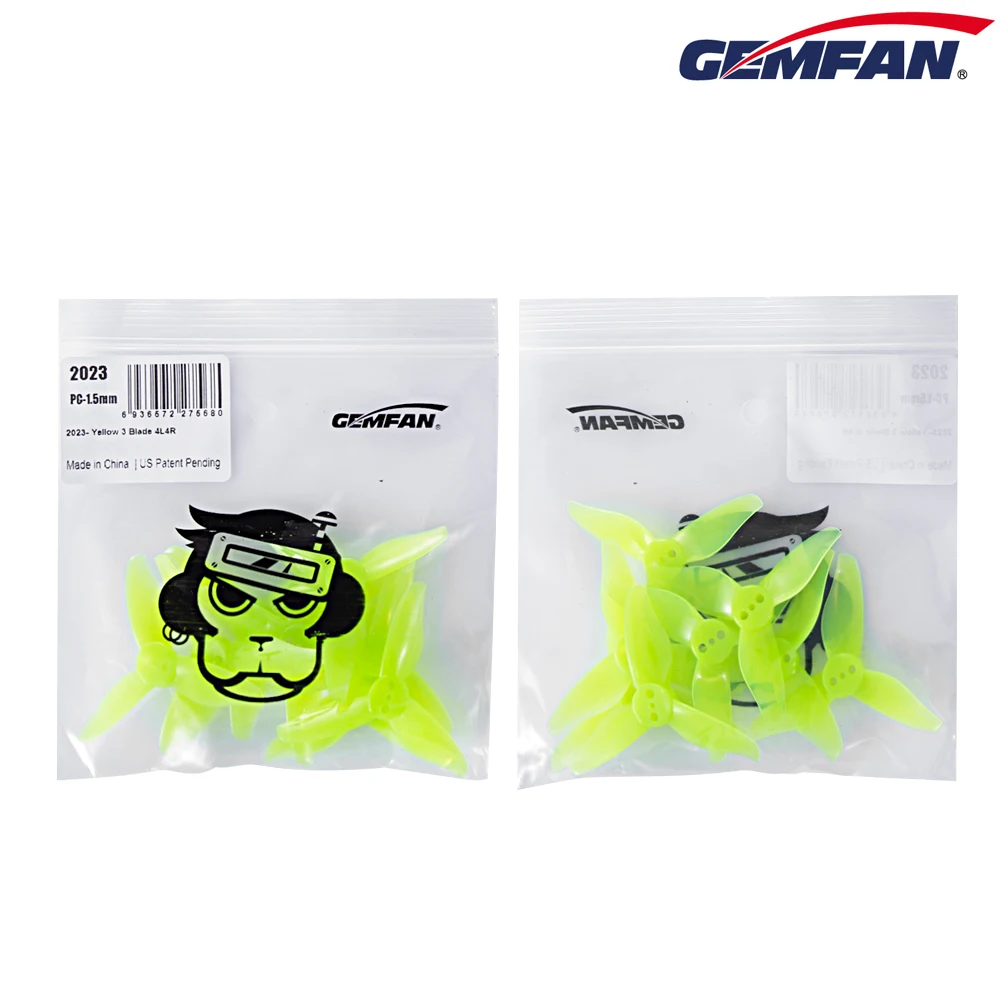 Gemfan Hurricane 2023 пропеллер 3 Лопасти 2x2 отверстия для 1105-1108 мотор RC Дрон FPV гоночные