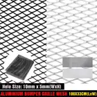 Универсальный алюминиевый бампер, сетчатая решетка 10x5 мм, 100x33 см