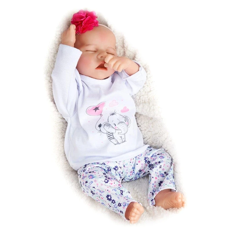 

Кукла новорожденная развивающая силиконовая для детей, игрушка для раннего развития, сопровождение кровати/дивана, популярный подарок для ...