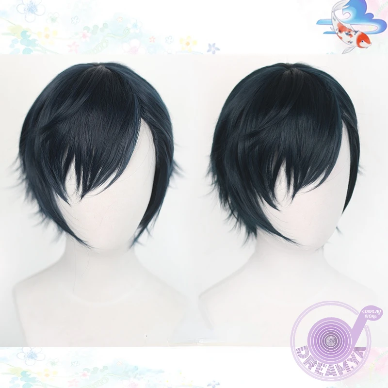 

Takt Asahina Cosplay Wig Anime Takt Op Destiny Dark Blue Short Synthetic Hair Party Halloween Role Play Carnival + Wig Cap