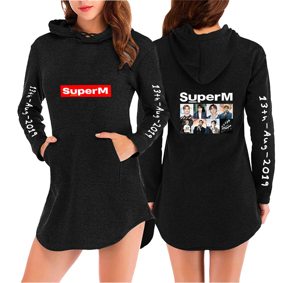 С подкладкой новинка Корейская K POP SuperM BAEKHYUN KAI Mark LUCAS десять Taeyong ли Taemin с капюшоном