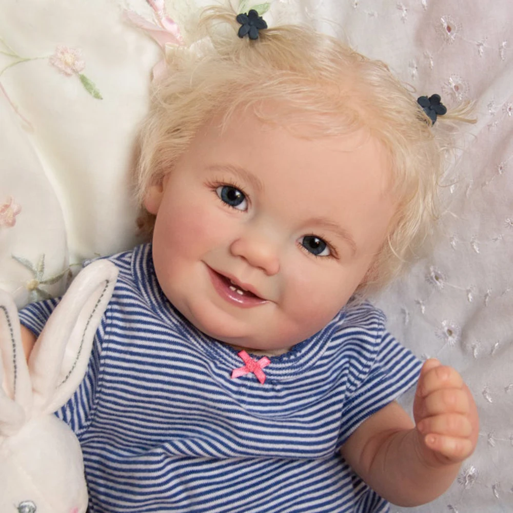 

Emilia Smiley 20 " Reborn Doll Kit Very Soft Hands Unpainted Unfinished Doll Parts DIY