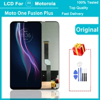 original 6 5 display for motorola moto one fusion plus lcd touch screen digitizer assembly for moto one fusion xt2067 display