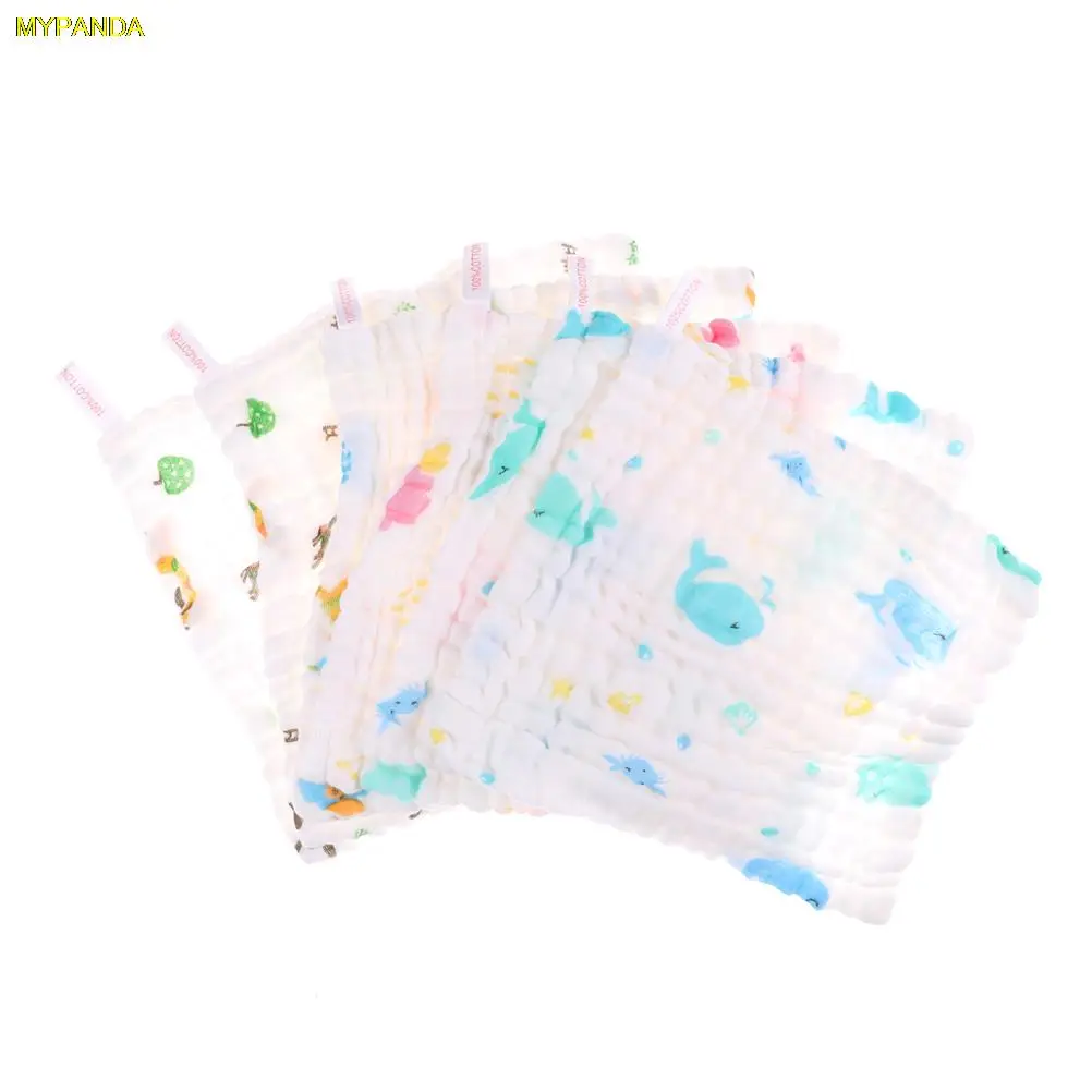 1 шт. 6-слойная детская хлопковая марля Слюнявчики для детского лица средство