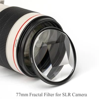 fractal filter 77mm quad prism rotatable photographic camera special effects filter for slr camera lens accessories