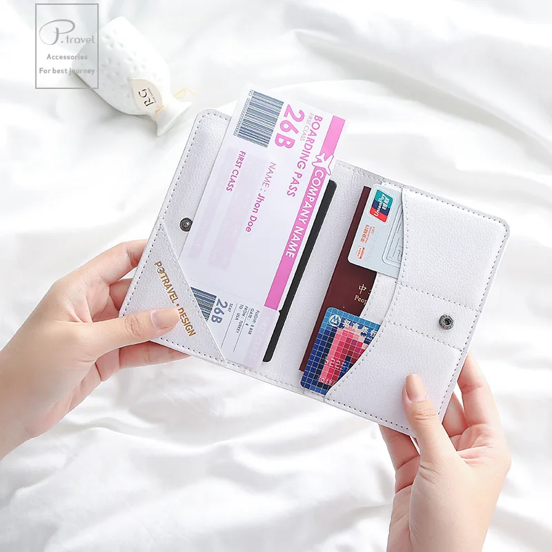 Сумка для паспорта из коровьей кожи с мультипликационным рисунком ручная