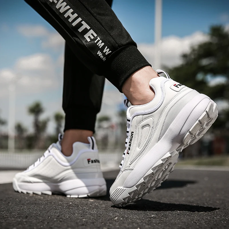 Мужские массивные мужские кроссовки обувь для папы на высокой платформе