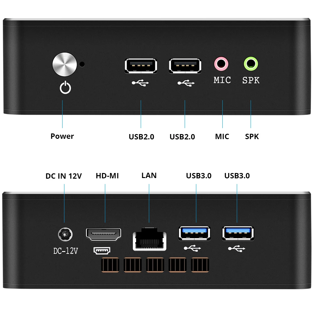 Мини ПК Intel Core i3 4010Y i5 4200Y Windows 10 HDMI 4 * USB 300 Мбит/с Wi Fi Gigabit Ethernet неттоп HTPC|Мини ПК| |