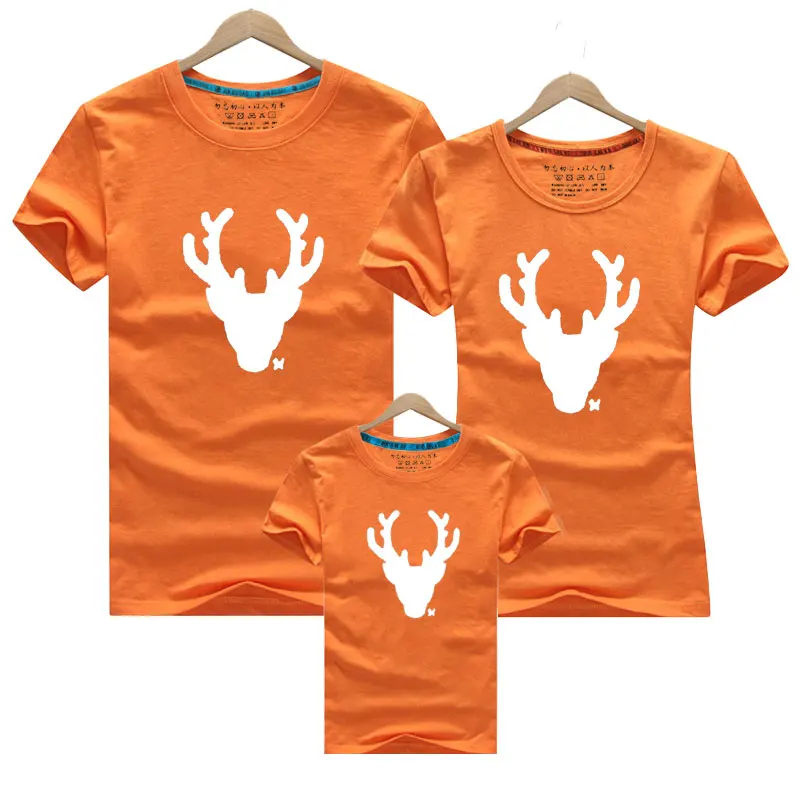 Новогодняя и Рождественская одежда для всей семьи 2020 год с оленем хлопковая