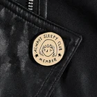 Женская эмалированная брошь с круглым знаком, в форме клуба