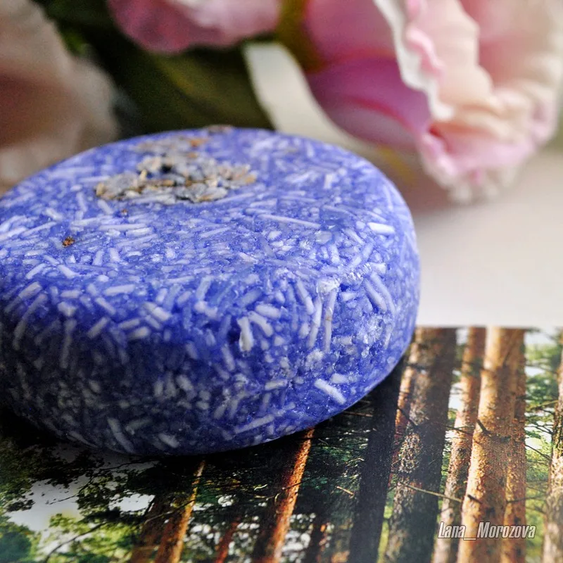 Чистый и веганский шампунь из органической лаванды ручной работы. Шампунь для