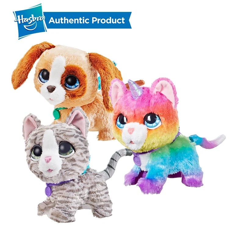 Hasbro FurReal Friends Walkalots большой Wags Единорог кошка, большая собака, котенок, Lil' Wags кролик, ходунки мех Домашние животные игрушки и подарки для детей