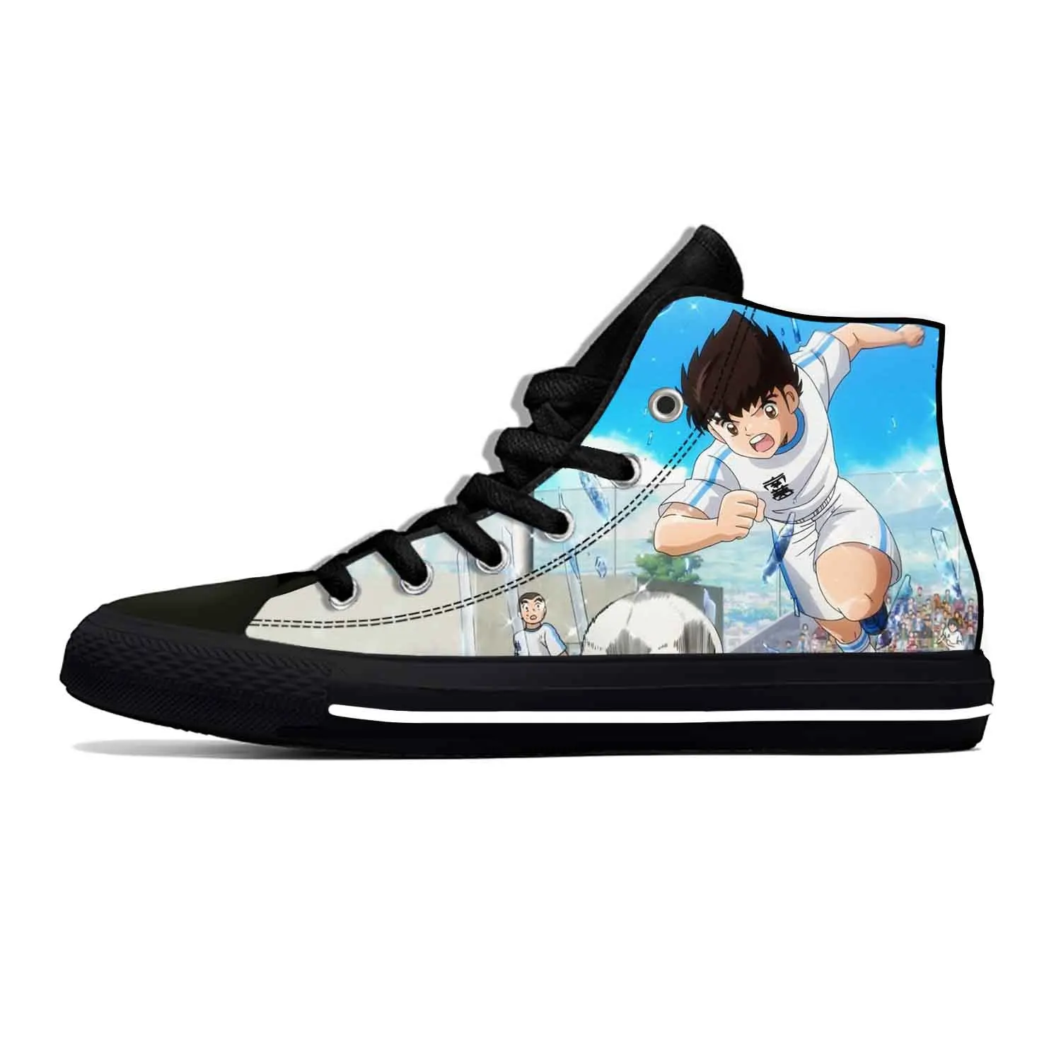 

Anime Cartoon Manga Captain Tsubasa Ozora Tsubasa Casual Cloth Shoes High Top Lightweight Breathable 3D Print Men Women Sneakers